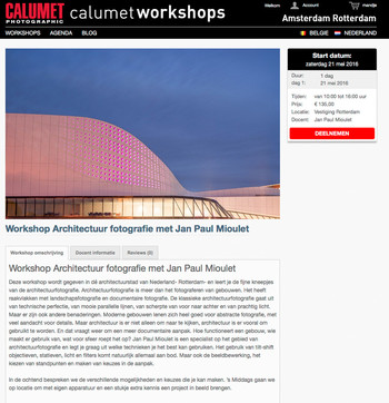 May, 21, 2106 One Day Workshop at Calumet Rotterdam